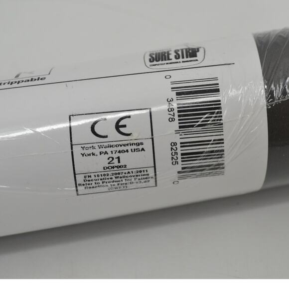 York Wall Honey Bee Gray Wall Paper ON1642 Gold Black 1 Roll - Picture 9 of 14